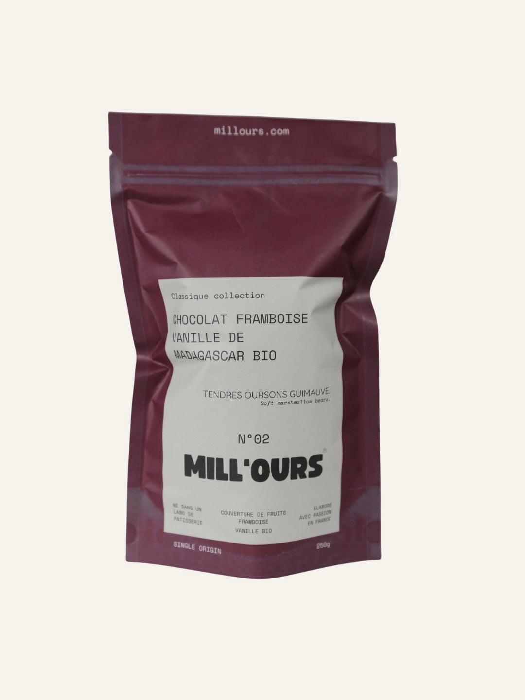 12 Oursons Guimauve Vanille Chocolat Framboise