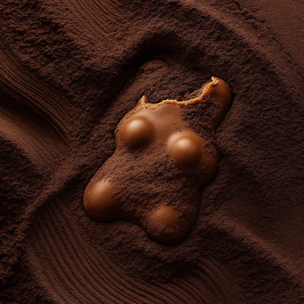 La silhouette iconique de l'ourson guimauve : l'emblème réinventé du chocolat artisanal français